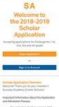 Mobile Screenshot of enroll.successacademies.org